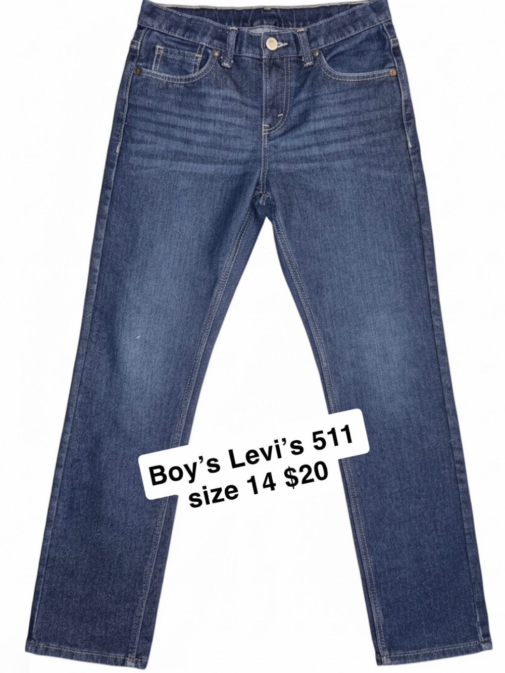 Levi's Boys 511 Straight Leg Jeans - Dark Blue